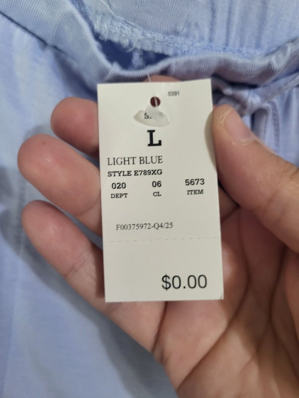 Auden Womens SZ LG Baby Blue Cloud Knit Pajama Lounge Pants Sleepwear NWT - Picture 4 of 6